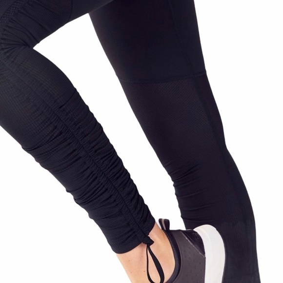 Fabletics Cashel Foldover PureLuxe Leggings Black Size XS/Small Activewear - Picture 3 of 9